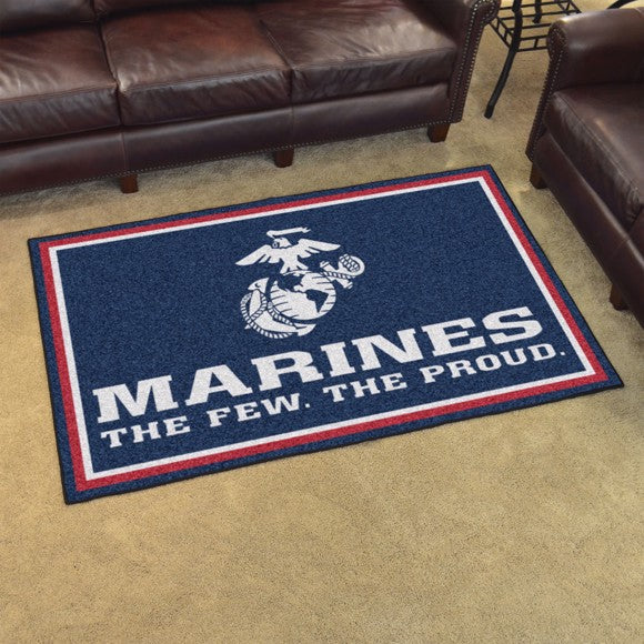 U.S. Marines 4' x 6' Plush Rug*