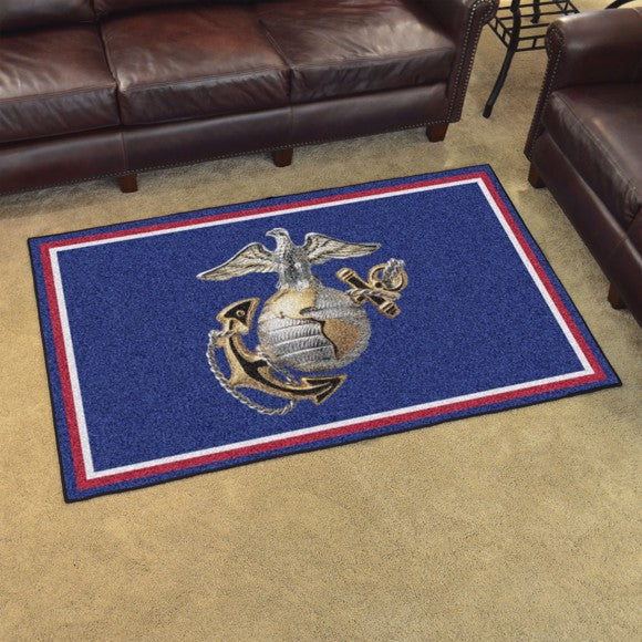 U.S. Marines 4' x 6' Plush Rug*