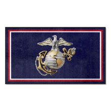 Load image into Gallery viewer, U.S. Marines 3&#39; X 5&#39; Plush Rug (Navy)*