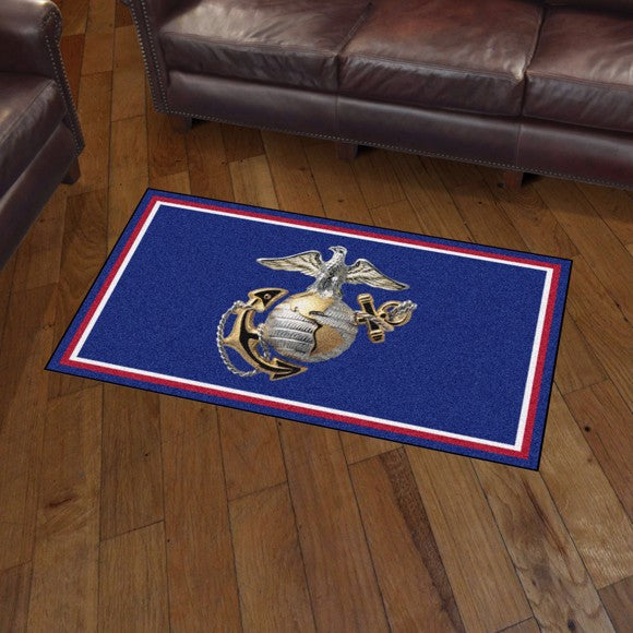 U.S. Marines 3' X 5' Plush Rug (Navy)*