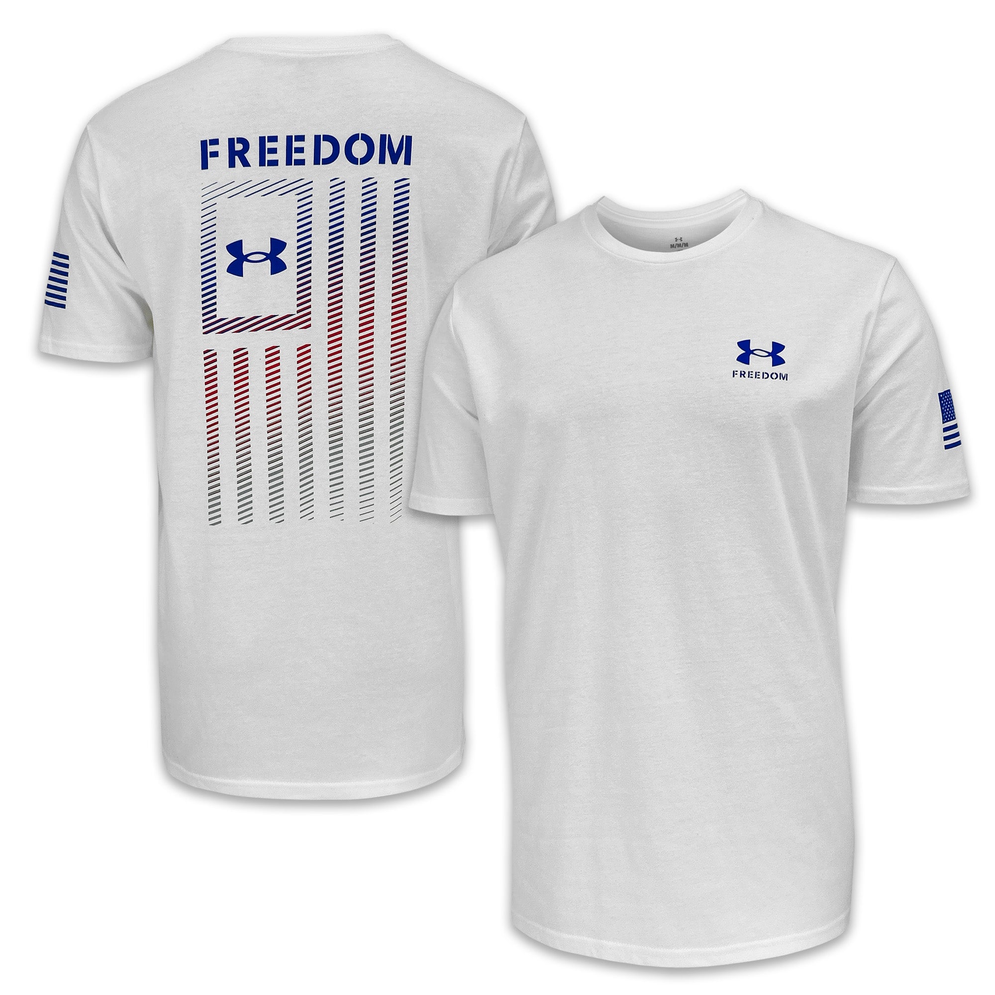 Under Armour Freedom Flag Gradient T-Shirt (White)