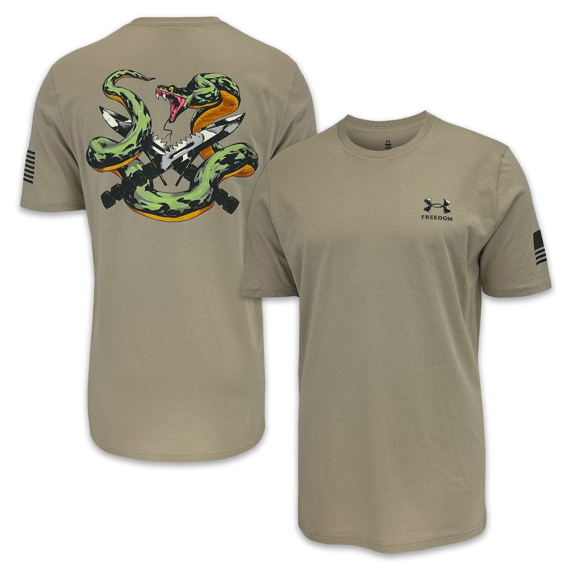 Under Armour Freedom Snake Knife T-Shirt (Sand)