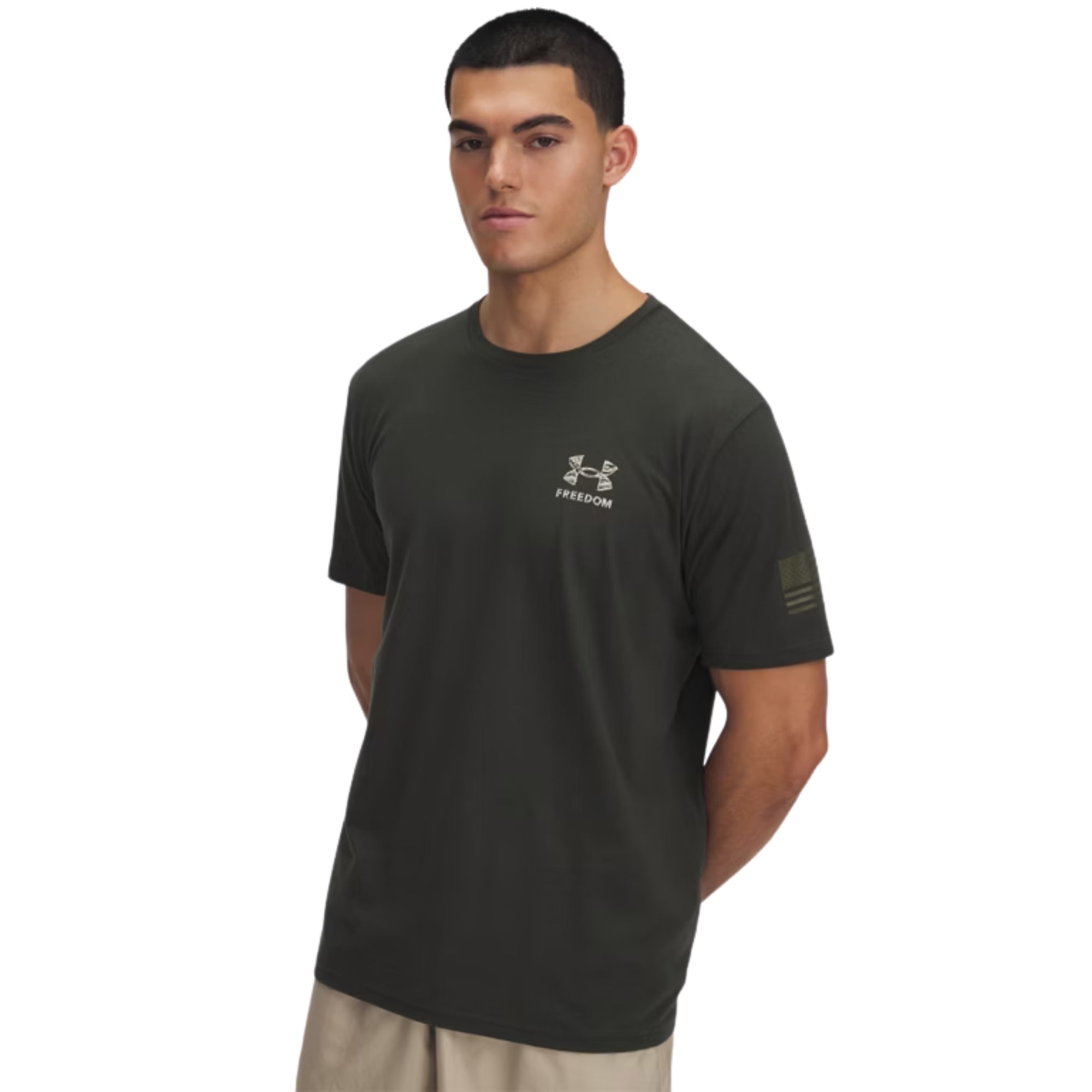 Under Armour Freedom Eagle Flag T-Shirt (OD Green)