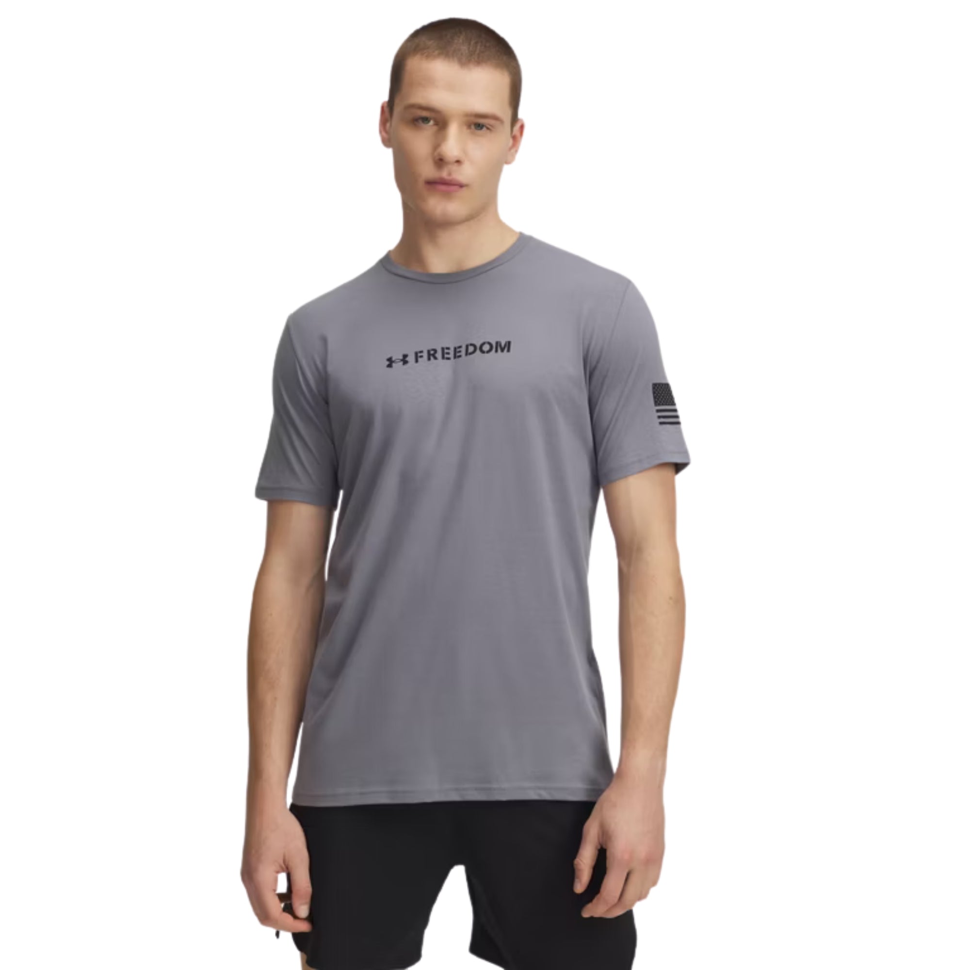 Under Armour Freedom Military T-Shirt (Dark Grey)