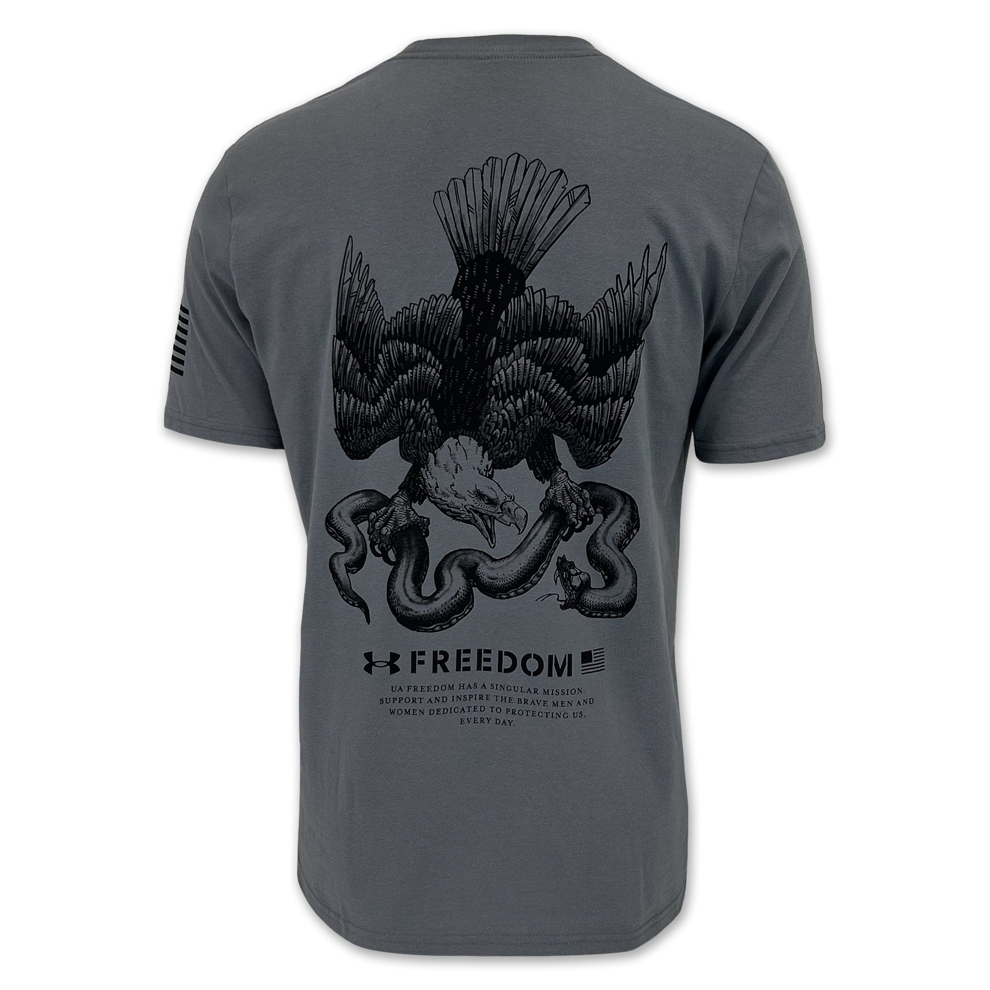 Under Armour Freedom Military T-Shirt (Dark Grey)