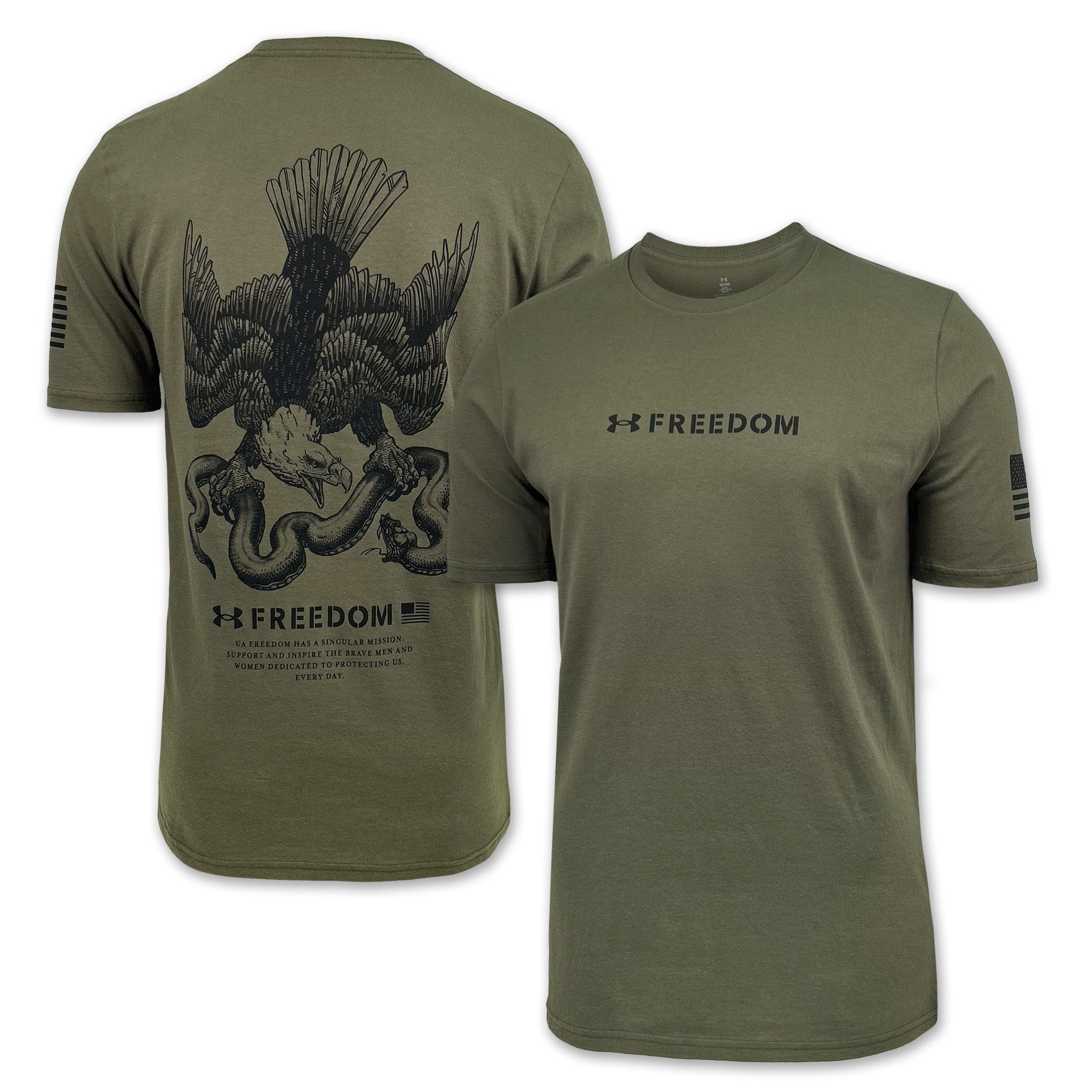 Under Armour Freedom Military T-Shirt (OD Green)