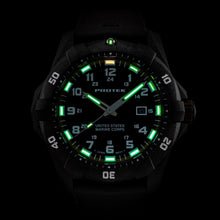 Load image into Gallery viewer, ProTek USMC Carbon Composite Dive Watch - Carbon/Blackout (Black Band)