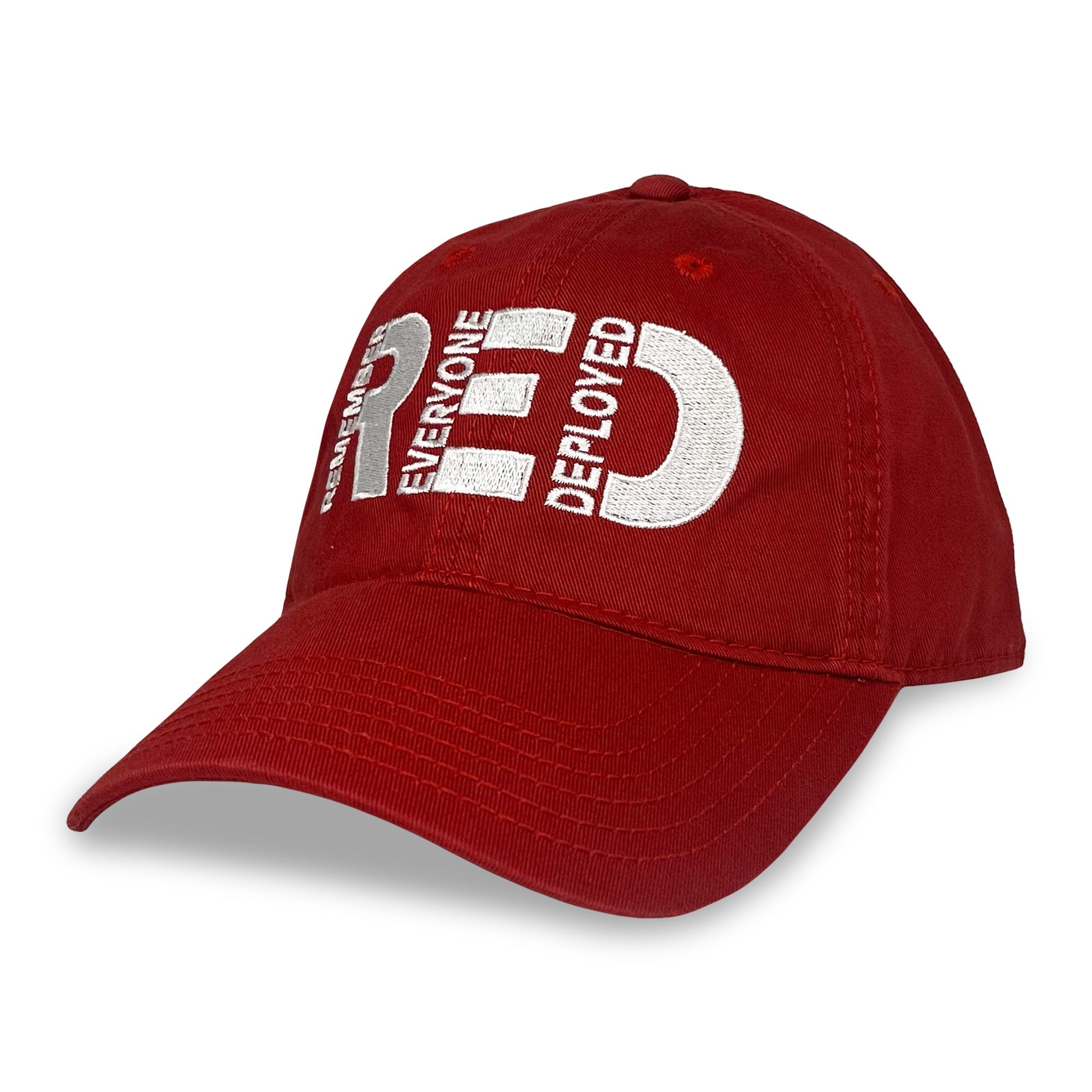 Remember Everyone Deployed Relaxed Twill Hat (Red)