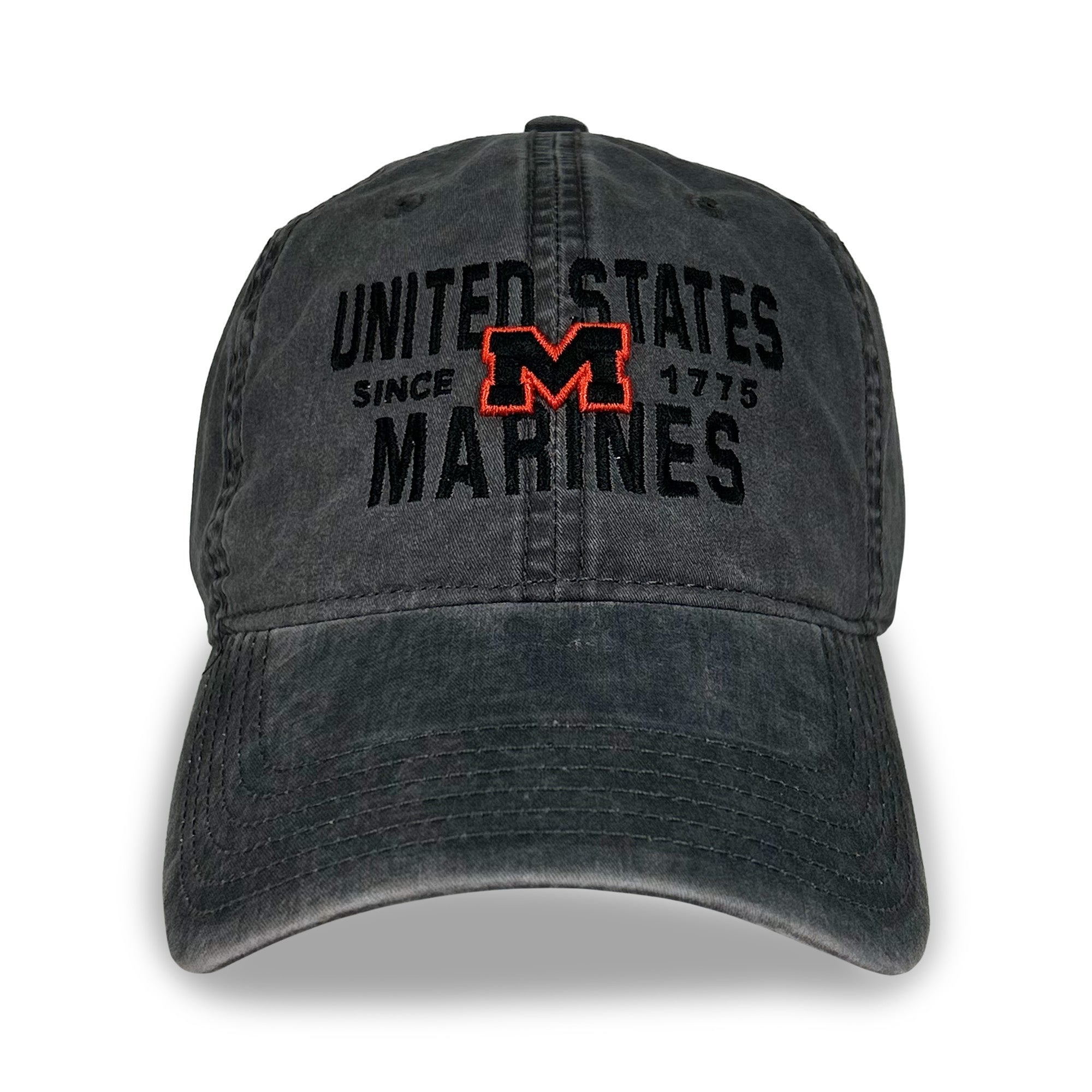 United States Marines Lightweight Relaxed Twill Hat (Washed Black)