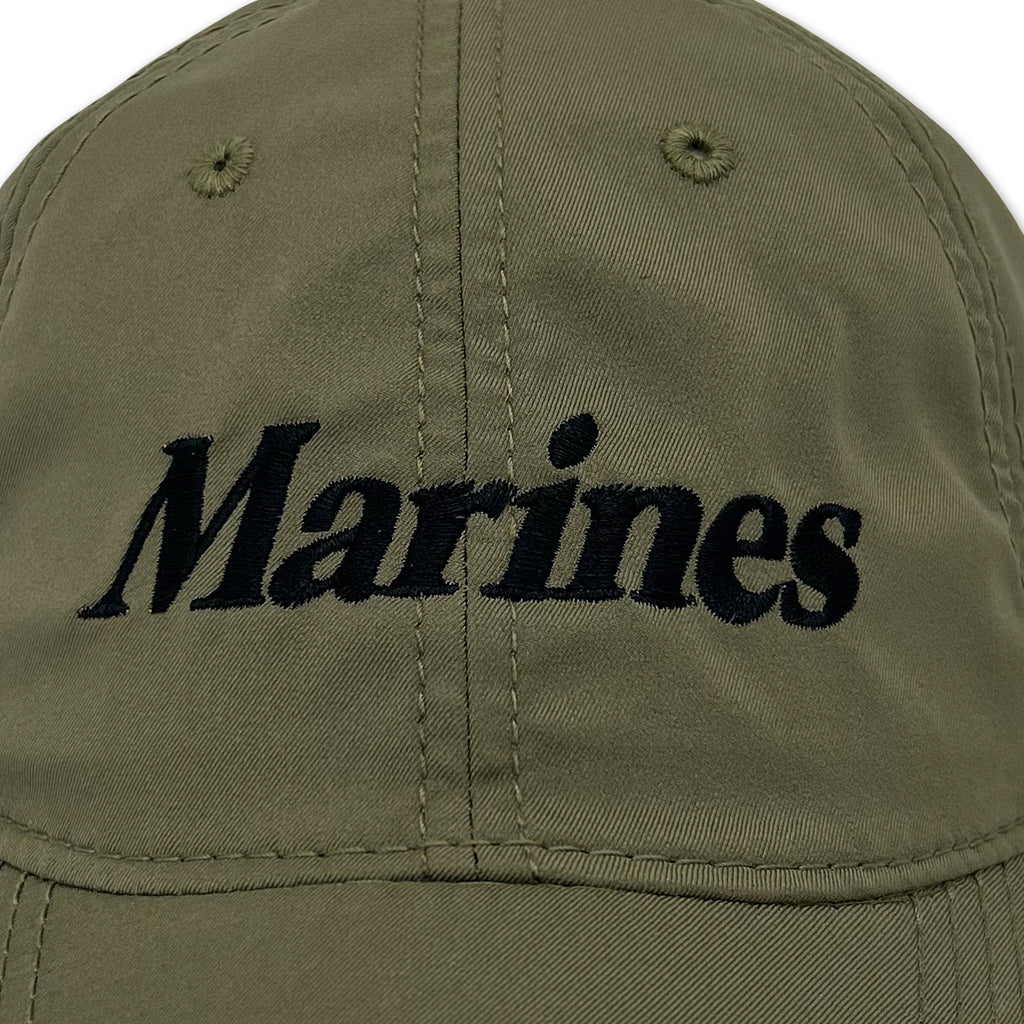 Marines Logo Core Cool Fit Performance Hat (Moss Green)