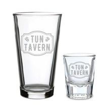 Load image into Gallery viewer, Tun Tavern Set of 16oz Pint Glass w/ 2oz Classic Shot Glass*