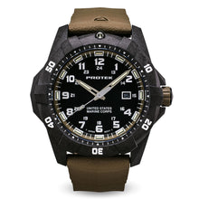 Load image into Gallery viewer, ProTek USMC Carbon Composite Dive Watch - Carbon/Black/Sand (Sand Band)*