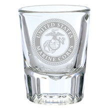 Load image into Gallery viewer, USMC Seal 2oz Shot Glass*