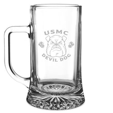 Load image into Gallery viewer, USMC Bulldog 17.5oz Maxim Mug Glass