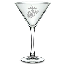 Load image into Gallery viewer, Marines EGA 10oz Martini Glass*