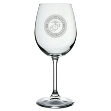 Load image into Gallery viewer, USMC Seal 16oz Wine Glass