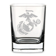 Load image into Gallery viewer, US Marines Square 11.75oz Double Old Fashion Glass