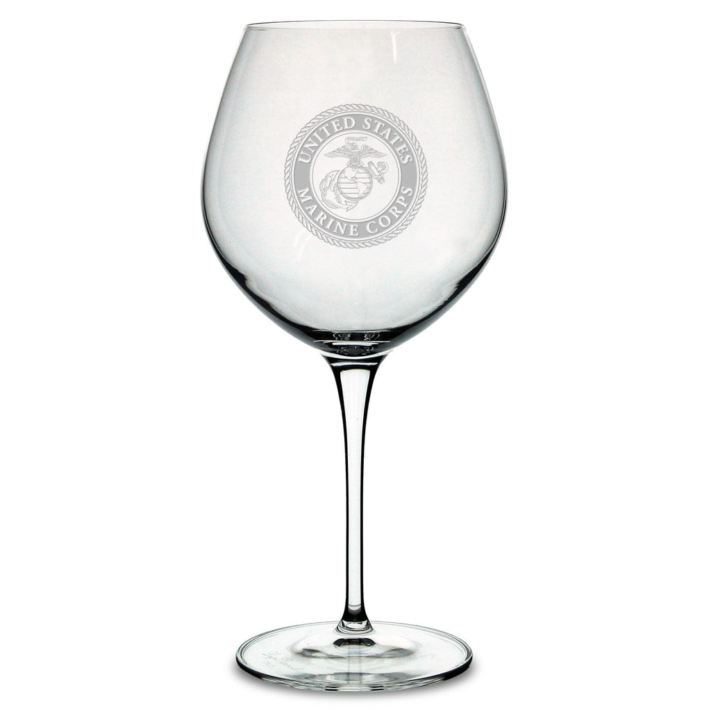 Marines Seal Luigi Bormioli 22oz Robusto Wine Glass*