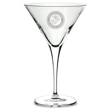 Load image into Gallery viewer, Marines Seal Luigi Bormioli 10oz Martini Glass*