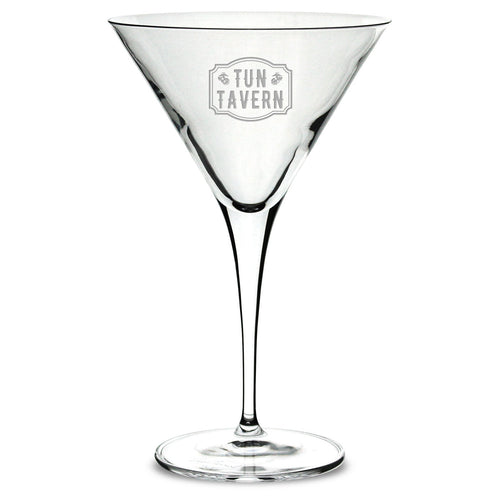 Tun Tavern Luigi Bormioli 10oz Martini Glass*