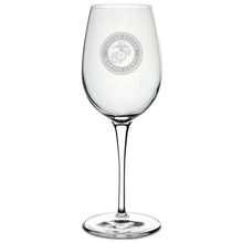 Load image into Gallery viewer, Marines Seal Luigi Bormioli 12oz White Wine Glass