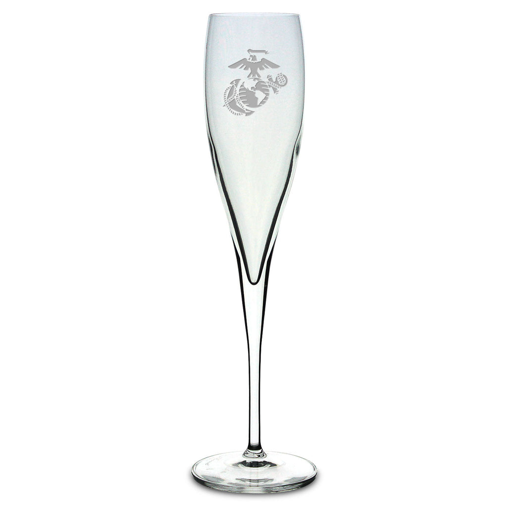 Marines EGA Luigi Bormioli 6oz Toasting Glass*