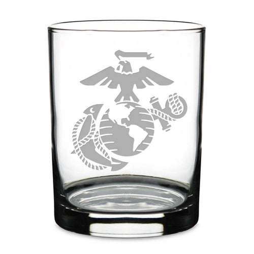 US Marines Double Old Fashion Glass*