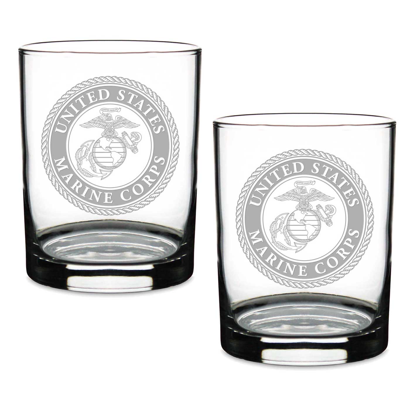 Marines Seal Set of 2 14oz Double Old Fashioned*