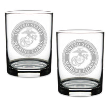 Load image into Gallery viewer, Marines Seal Set of 2 14oz Double Old Fashioned*