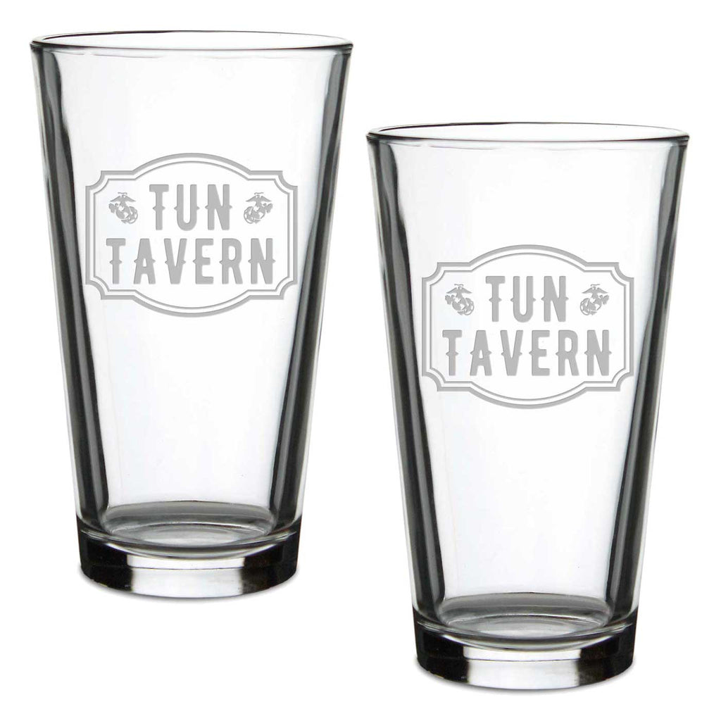 Tun Tavern Set of 2 16oz Pint Glasses*