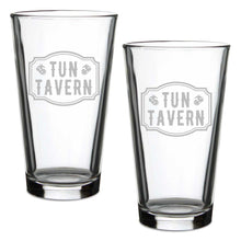 Load image into Gallery viewer, Tun Tavern Set of 2 16oz Pint Glasses*