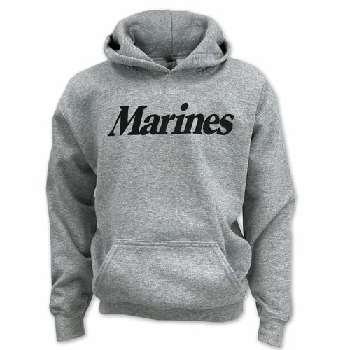 Marines Youth Logo Core Hood (Grey)