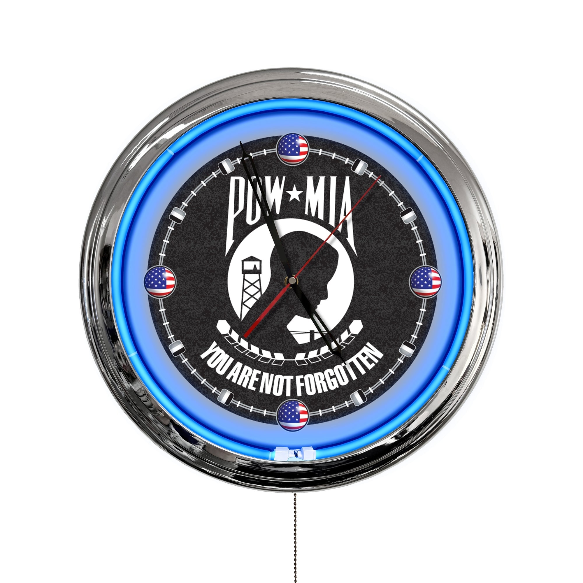 POW/MIA 16in LED Wall Clock*