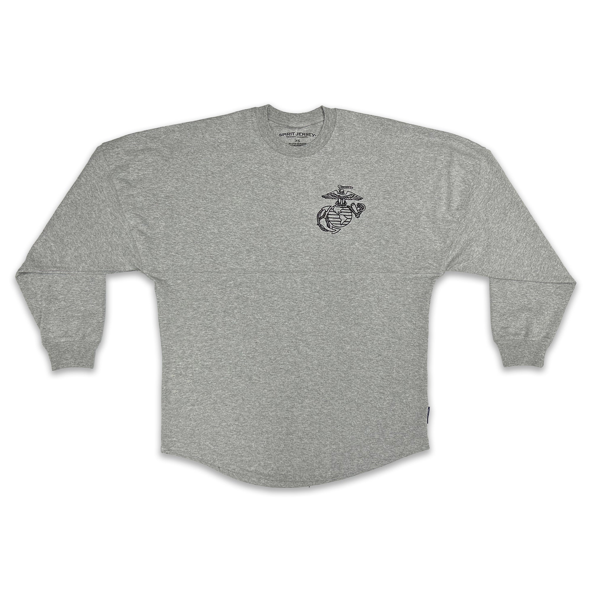 Marines EGA Original Crew Neck Spirit Jersey (Heather Grey)