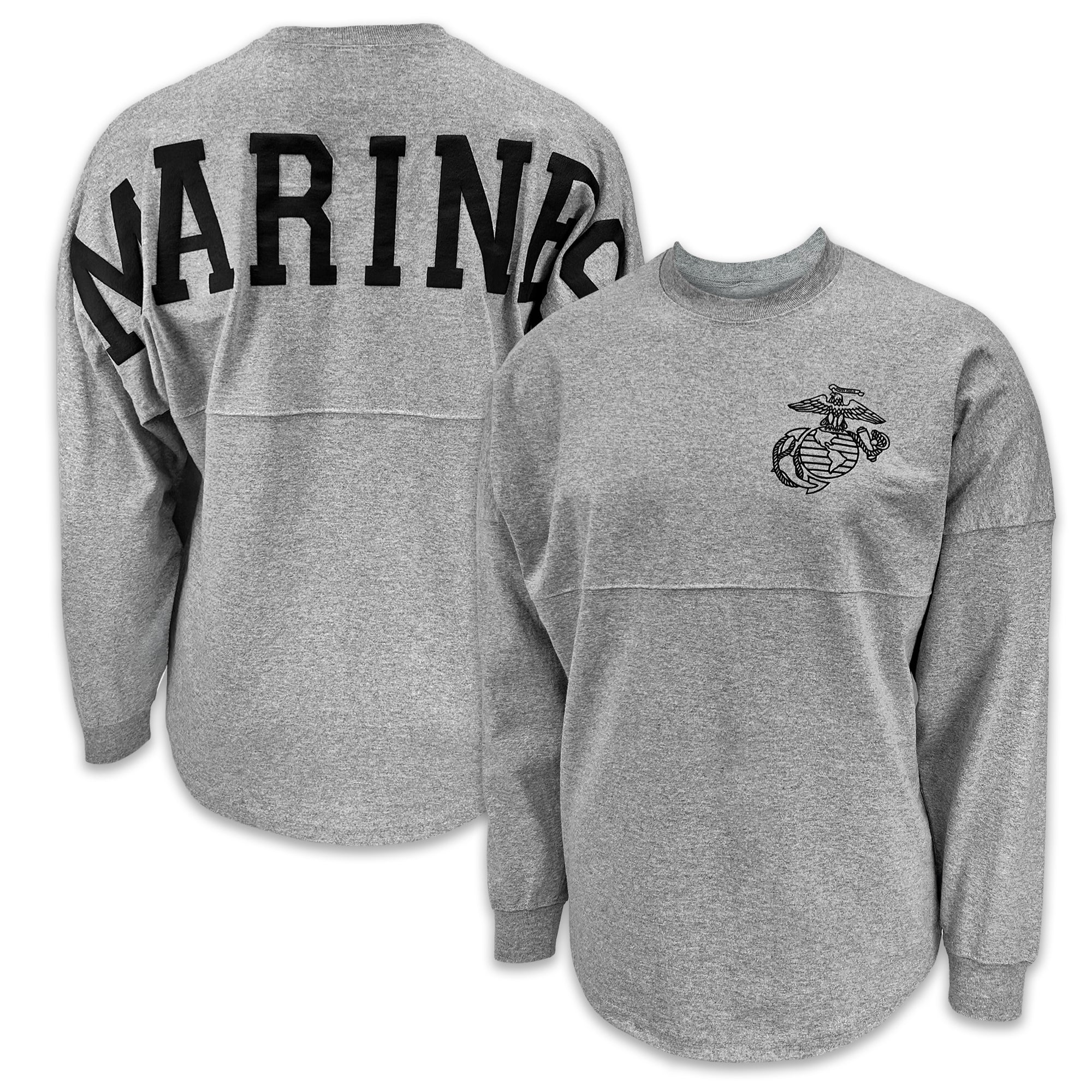 Marines EGA Original Crew Neck Spirit Jersey (Heather Grey)