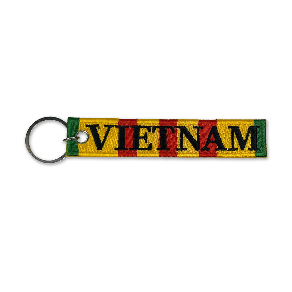 Vietnam Veteran Double Sided Embroidered Key Chain