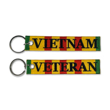 Load image into Gallery viewer, Vietnam Veteran Double Sided Embroidered Key Chain