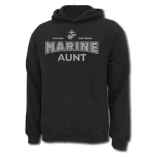 Load image into Gallery viewer, Marines Aunt Hood (Black)