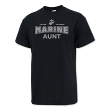 Load image into Gallery viewer, Marines Aunt T-Shirt (Black)