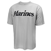 Load image into Gallery viewer, Marines Logo Core Performance T-Shirt (Silver)