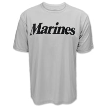 Load image into Gallery viewer, Marines Logo Core Performance T-Shirt (Silver)