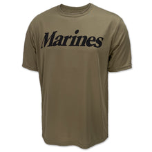 Load image into Gallery viewer, Marines Logo Core Performance T-Shirt (Olive)