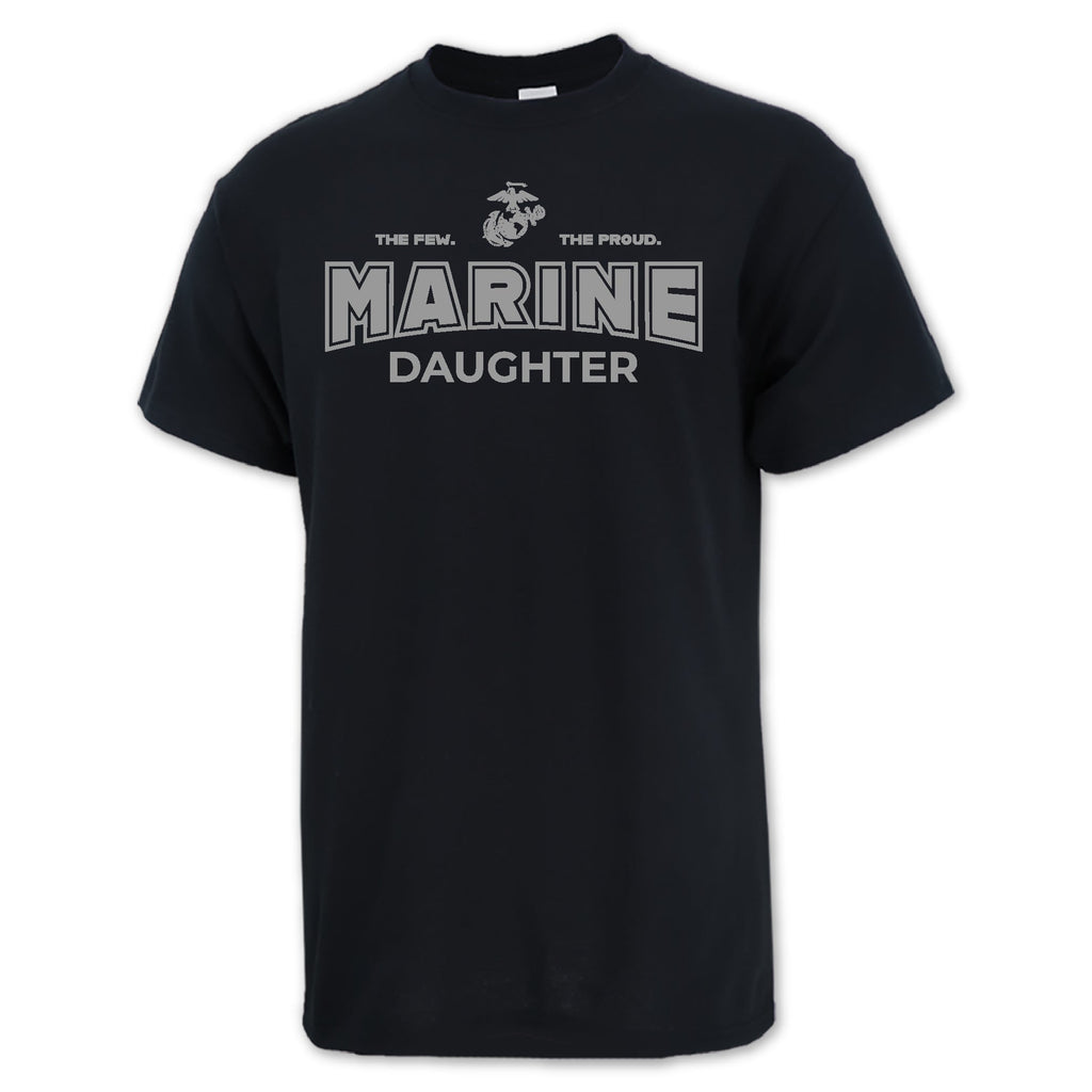 Marines Daughter T-Shirt (Black)