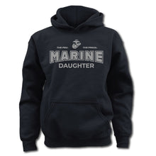 Load image into Gallery viewer, Marines Daughter Youth Hood (Black)