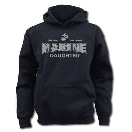 Marines Daughter Youth Hood (Black)