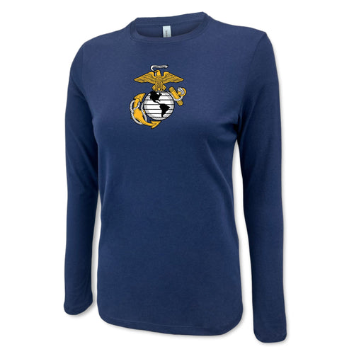 Marines EGA Ladies Center Chest Long Sleeve