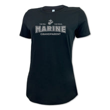 Load image into Gallery viewer, Marines Grandparent Ladies T-Shirt (Black)