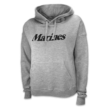 Load image into Gallery viewer, Marines Champion Ladies Logo Core Hood (Grey)