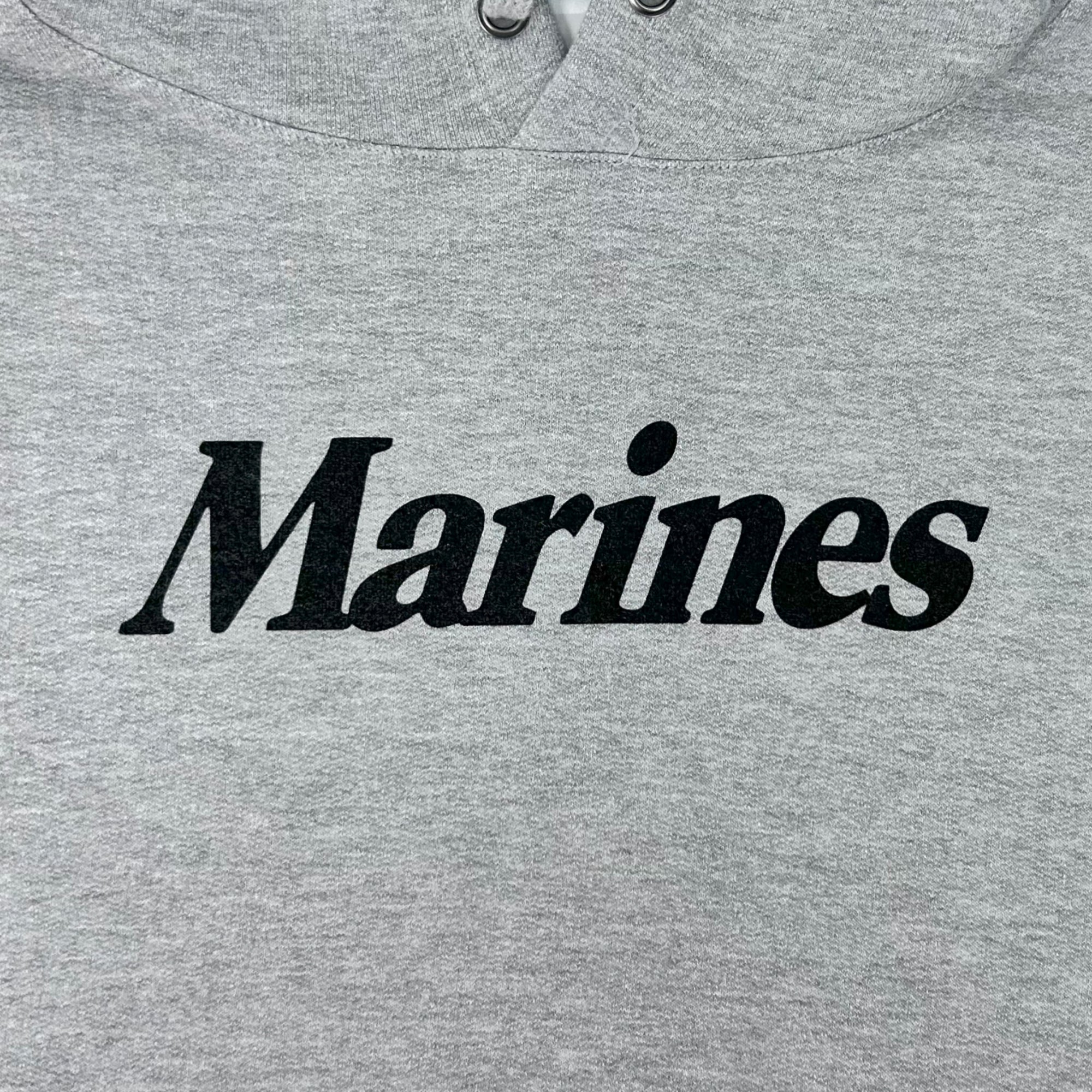 Marines Champion Ladies Logo Core Hood (Grey)