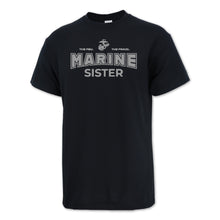 Load image into Gallery viewer, Marines Sister T-Shirt (Black)